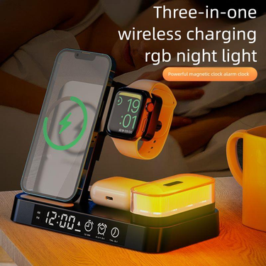 New Three-in-One Wireless Charger Suitable For IPhone14-8 Series Watch Fast Charging Bracket_voghion.com