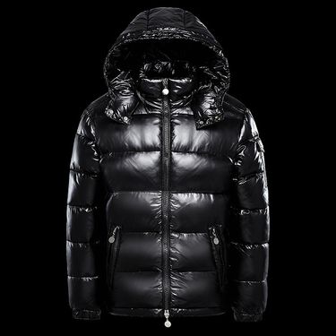 Unisex Black Shiny Puffer Jacket With Hood - Fleece Lined, Thickened, Oversized Fit For Men & Women_voghion.com