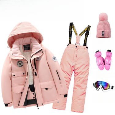 Children's Suit Boys And Girls Parent-Child Style Big Kids Baby Northeast Snow Country Travel Ski Equipment Full Set_voghion.com
