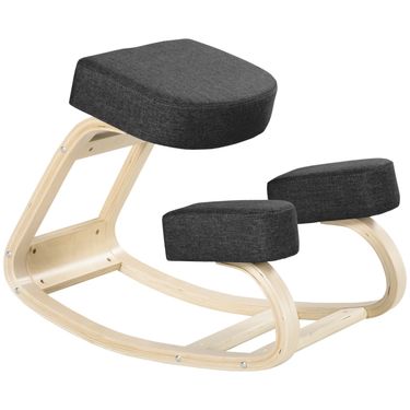 Kniestuhl Ergonomisch Aus Birkenholz, Bis 120 Kg, Schwarz_voghion.com