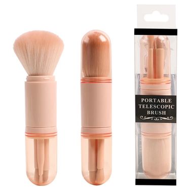 4 in 1 Professional Brush Sets Retractable Mini Facial Make up Makeup Brushes Kits For Applying Foundation, Powder,_voghion.com