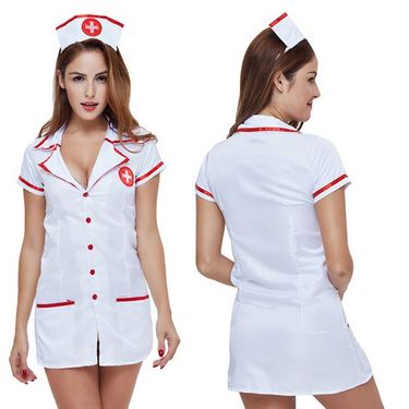 New Lingerie Sexy Nurse Costume With Hat_voghion.com