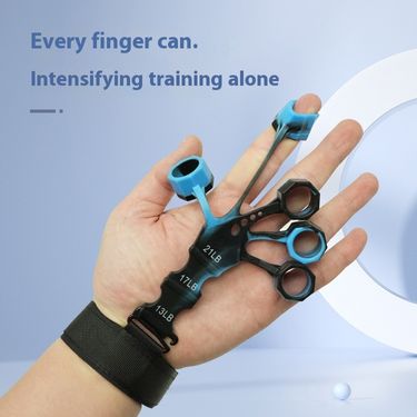 Silicone Tensor Grip Flexion and Extension Vein Training Exercise Stretching Finger Strength Device_voghion.com