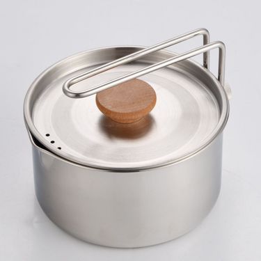 Outdoor 304 Stainless Steel Kettle Instant Noodle Multi-Functional Detachable Camping Picnic Soup Pot Foldable Portable_voghion.com