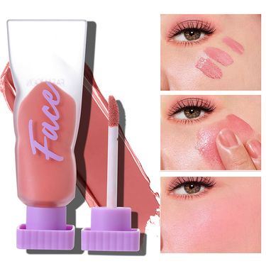 Blush Cream Liquid Blush Blush Mud Bloated Blush Moisturizing Easy To Color Fog Feeling Nude_voghion.com