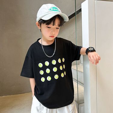 Clothing 2024 Summer New T-shirt Short Children's Half Sleeve Baby Thin Top Boys' Trendy_voghion.com