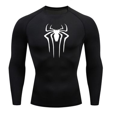 Man's clothing Long sleeve men's sports base breathable polyester recreational sports tights Elastic Shapewear T-shirt_voghion.com