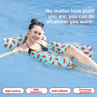 Adult Three-tube Inflatable Row Pvc Foldable Hammock Water Floating Bed Casual Toys_voghion.com
