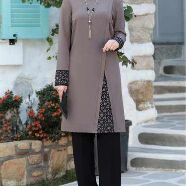 Women's Middle Eastern style suit, dubai abaya, two-piece, Muslim clothing, Southeast Asian clothing_viptrois.com