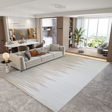 Carpet Living Room Dirt Resistant And Easy To Care For Light Luxury High End Modern Simple Cream Thick Hotel Waterproof Woven Carpet_voghion.com
