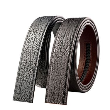 Wild Pattern Body Automatic Buckle Belt, Full Cowhide Leather Fashionable And Versatile Belt Width 3.5 Cm_voghion.com