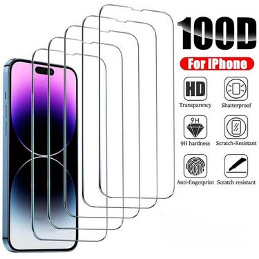 2PCS Glass Screen Protector Phone Case for IPhone 12 11 13 14 15 Pro Max Mini XS XR X 8 7 Plus 14Pro 13Pro IPones_voghion.com