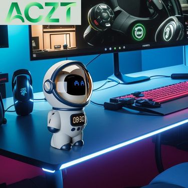 Astronaut AI Bean Bag Speaker - Bluetooth DeepSeek Model With Alarm/TF Card Multifunction ACZT_voghion.com