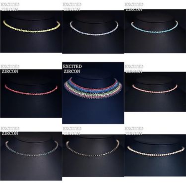 Hot selling single row full diamond simple and fashionable rhinestone necklace, bridal necklace_voghion.com