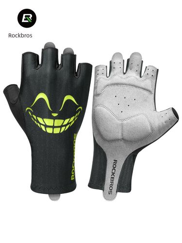 Brother Rock Half Riding Men's And Women's Road Mountain Bike Shock Absorption Sports Short Finger Gloves_voghion.com