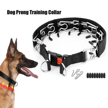 Detachable Training Stimulus Chain Magic Tape Nylon Strap Behavior Correction Collar Dog Leash Pet Supplies_voghion.com