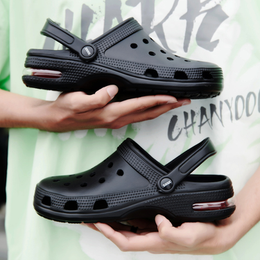 Men's Shoes High Quality Air Cushion Hole Shoes Men Baotou Sandals Lightweight Large Size Beach Shoes_ipsvogv.com