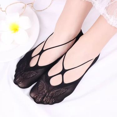 Socks Women's Boat socks summer thin mesh invisible low-cut all-match low-top sling anti-slip heel Socks Socks_voghion.com