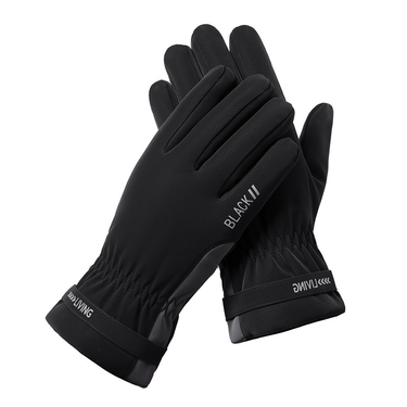 New autumn and winter fleece warm gloves outdoor riding touch screen windproof cold dew finger flip gloves men_voghion.com
