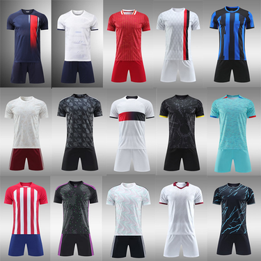 Men's Clothing Fast wholesale summer training camp player jersey quick-drying club football uniform suit sports competition men_voghion.com