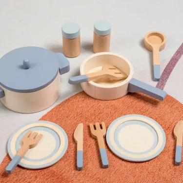 Wooden Mini Kitchen Toys Cookware Pot Pan Cook Pretend Play Educational House Toys For Children Simulation Kitchen Utensils Girl_voghion.com