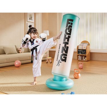 Column Boxing Tumbler Inflatable Punching Bag Toy Children's Taekwondo Training Equipment_voghion.com