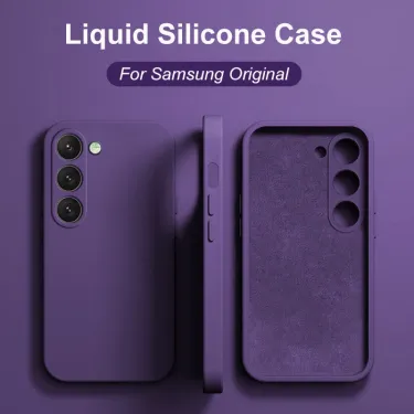 New A17 A07 Liquid Silicone Phone Case For Samsung Galaxy Tab A56 A36 A26 A16 A06 5G 4G Plus TPU Soft Cover_voghion.com