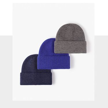 Autumn And Winter Korean Women's Knitted Hat For Warmth Ear Protection Couple Cold Hat Face Highlighting Small Light Board Knitted Hat_voghion.com