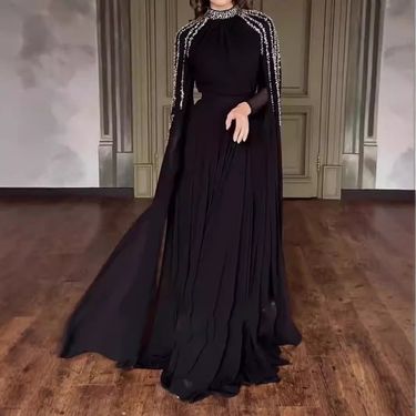 Women's Clothing Hot Diamond Robe Muslim Evening Dress_voghion.com