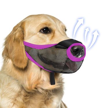 Pet Dog Mask, Snacking Cover, Barking, Biting, Breathable Mesh, Dedicated Anti Licking Mouth_voghion.com