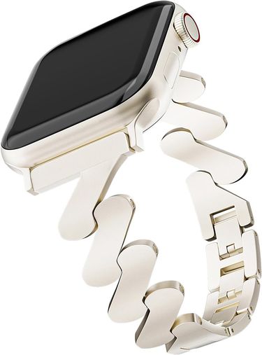 49mm 46mm 45mm 44 41 40 42 38mm Iwatch Strap Starlight Quicksand Metal Appl E Watch Band For Women, Dr, Adjustable, Fits Most Wrists_voghion.com