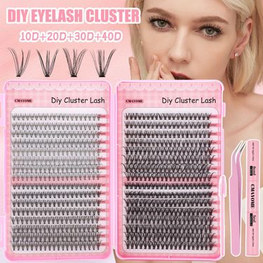 False Eyelashes Diy Single Tuft Hair Large Capacity 50d 60d Curly Thick Mixed False Eyelashes_voghion.com