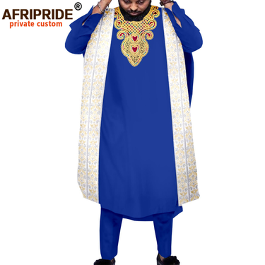 Men's Clothing Africa Men's l Dress three piece set coat + top + pants_voghion.com