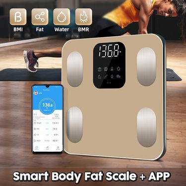 Bathroom Digital Scale With A Capacity Of 400 Pounds, Featuring An LED Display To Help You Monitor Your Weight Fiess_voghion.com