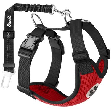New Leash Polyester Fabric Medium And Large Dog Industrial Reflective Pet Chest Harness_voghion.com