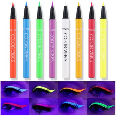 Colorful Fluorescent Face Nightclub Makeup Body Painting Quick-Dry Eyeliner Pen_voghion.com
