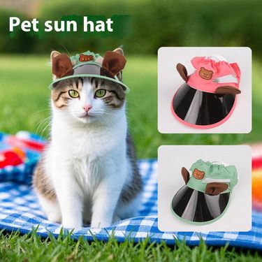 2025 Dog Cat Ear Rabbit, Dutch Pig Cool Hat, Outdoor Pet Sun Hat_voghion.com