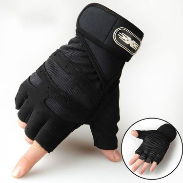 Men Women Half Finger Gloves, Fiess Han Shoes, Breathable Sports Gloves With Sun Protection For Outdoor Cycling, Driving_voghion.com