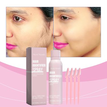 West&Month 5pcs/set Facial Hair Recognition Spray, Facial Cleanser Softens Hair Gentle Non-irritating Hair Removal Spray_voghion.com