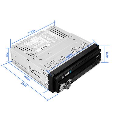 Bluetooth 7 Inch 1Din Motorized Pop Up /Pull Back Touch Screen Car Radio MP5 Player Autoradio Car Audio Multimedia Player 9901_voghion.com
