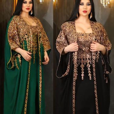 Women's Clothing Long Skirt Arab Robe Middle East New Two Piece Dress_voghion.com