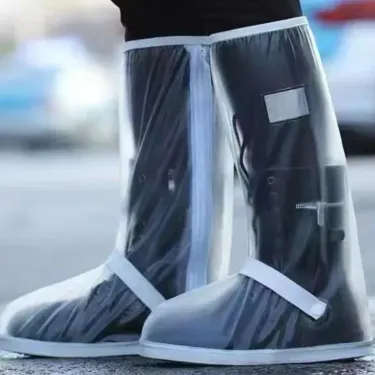 Reusable Motorcycle Scooter Dirt Bike Rain Shoes Cover Non-Slip Boot Covers Unisex Bicycle Shoes Protectors For Rainy Snowy Day_voghion.com