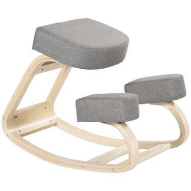 Kniestuhl Ergonomisch Aus Birkenholz, Bis 120 Kg, Grau_voghion.com
