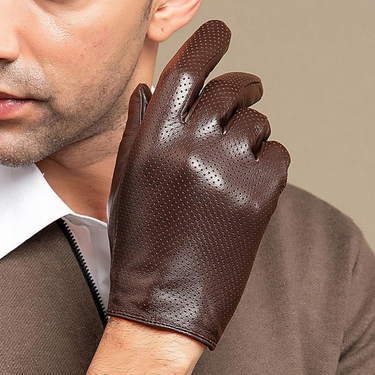 Ridding 3D Cutting Comfortable Warm Stylish Outdoor Men Touch Screen Faux Sheepskin Ski Gloves_voghion.com