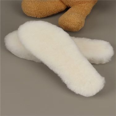 Suitable For All Seasons Winter Wool Integrated Warm Thickened Sheepskin Insoles_voghion.com