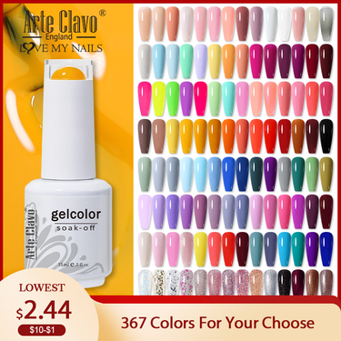 Arte Clavo 367 Colors 15ML Nail Gel Polish Nail Supplies Vernis Semi Permanent Nail Art Manicure Soak Off UV Gel Nail Varnishes_voghion.com