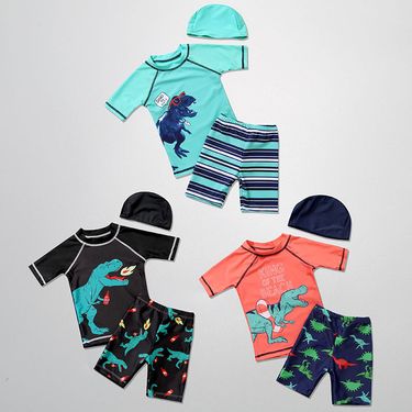 Children's Boys' Babies' Body Swimsuits, Sun Protection, Quick Drying, Split Body, Small, Medium, And Large Children's_voghion.com