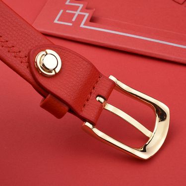 HOT Pierre Cardin Women's Fashion Genuine Leather Belts Needle buckle waistband for Women Red Belt_voghion.com