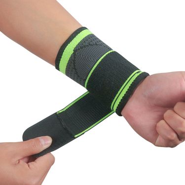 Adjustable compression sports wristband for men and women for basketball badminton gym training sweat absorbing anti sprain bandage_voghion.com