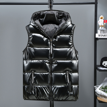 new shiny cotton vest for middle and large children, fashionable parent-child couple short cotton waistcoat, children's garden uniform vest_voghion.com
